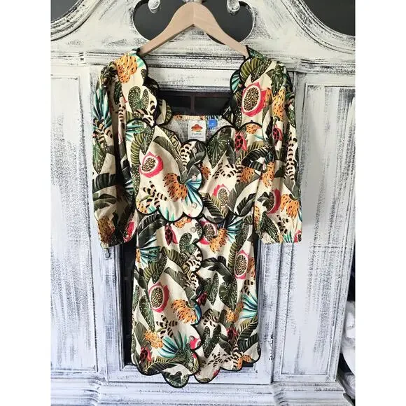 floral ruffle halter mini dress Jeanne Floral Ruffle Halter Mini Dress